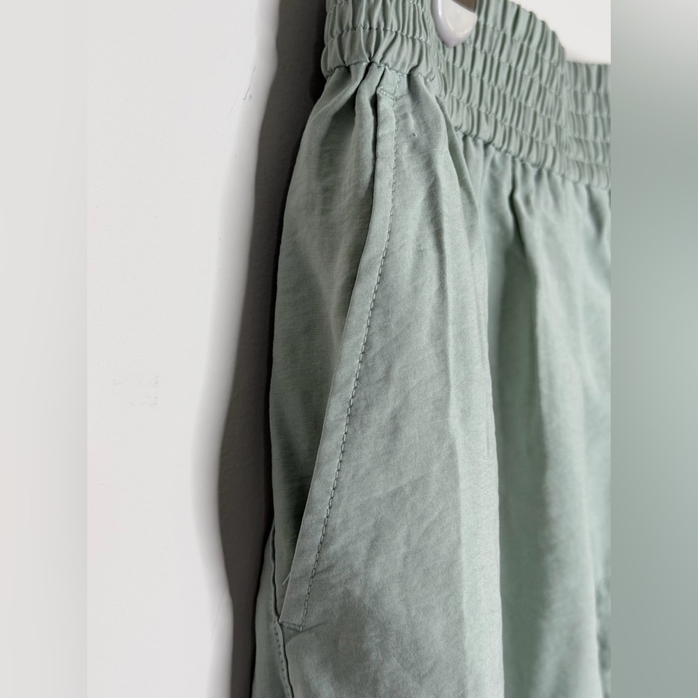NWT Madewell The Carley Wide Leg Pant In Soft Drape Small Color Light Pale Green - Picture 5 of 8